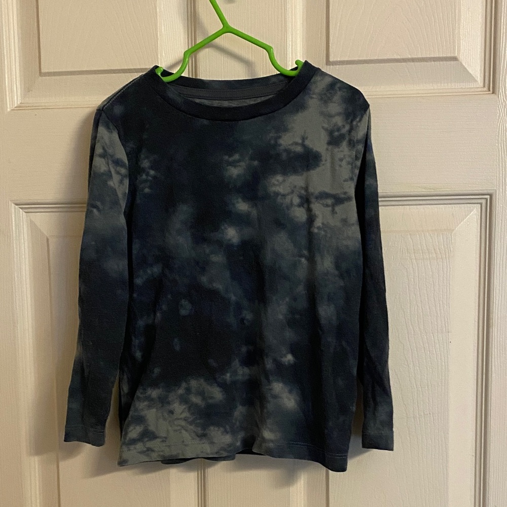 Old Navy Kids Black Tie-Dye Long Sleeve Tee